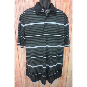 Nike Golf Dri-Fit Tour Performance Mens  Polo XL Black‎ Striped